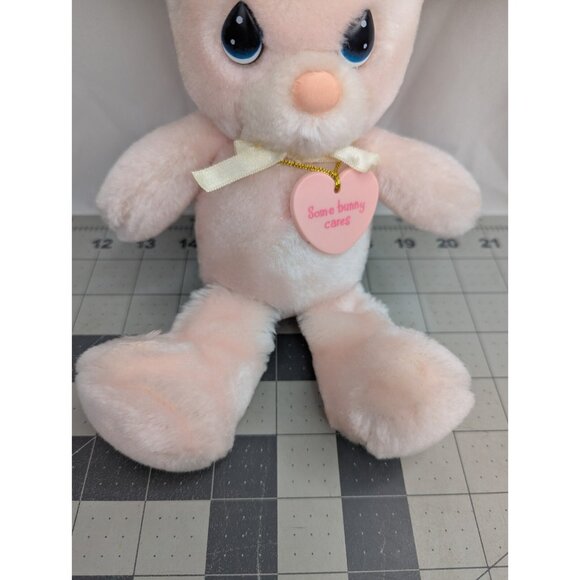 Precious Moments Pink Snowball Rabbit Plush Bunny 10 Inch Applause 1986 Stuffed - Picture 4 of 14